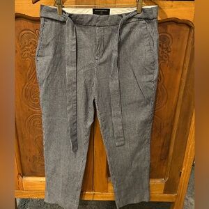 Banana Republic Men's Pinstriped Black Pants